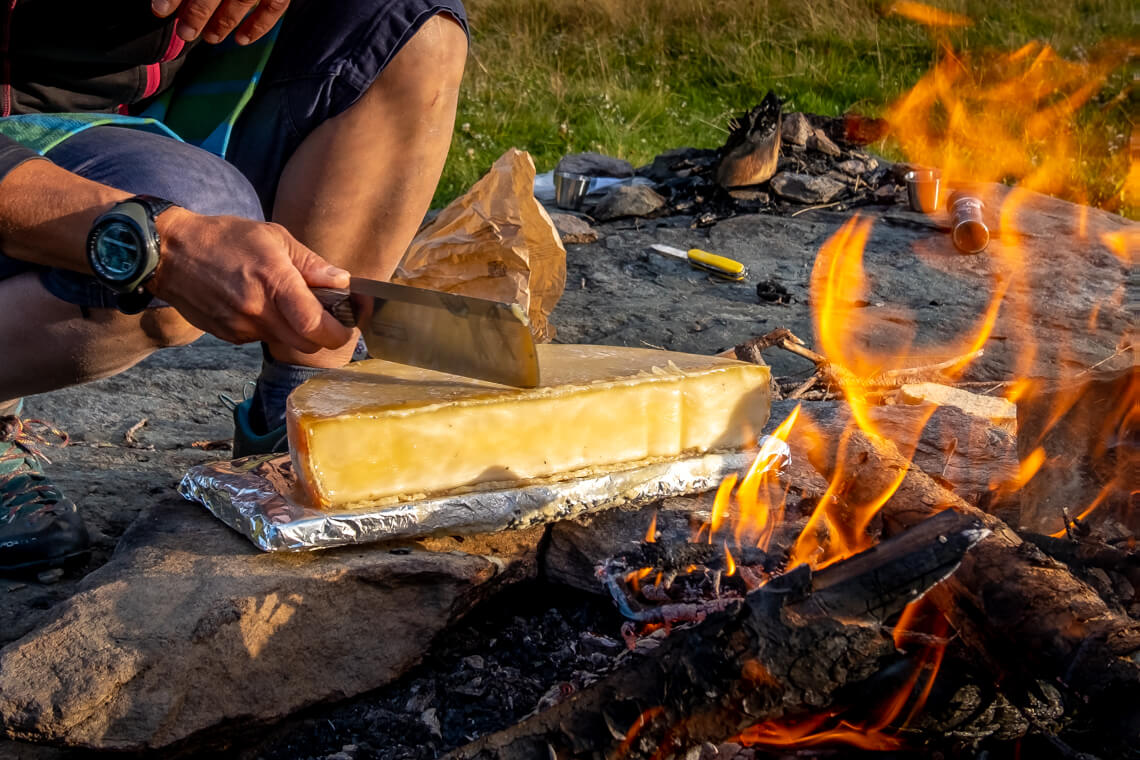 raclette in Switzerland's Nendaz