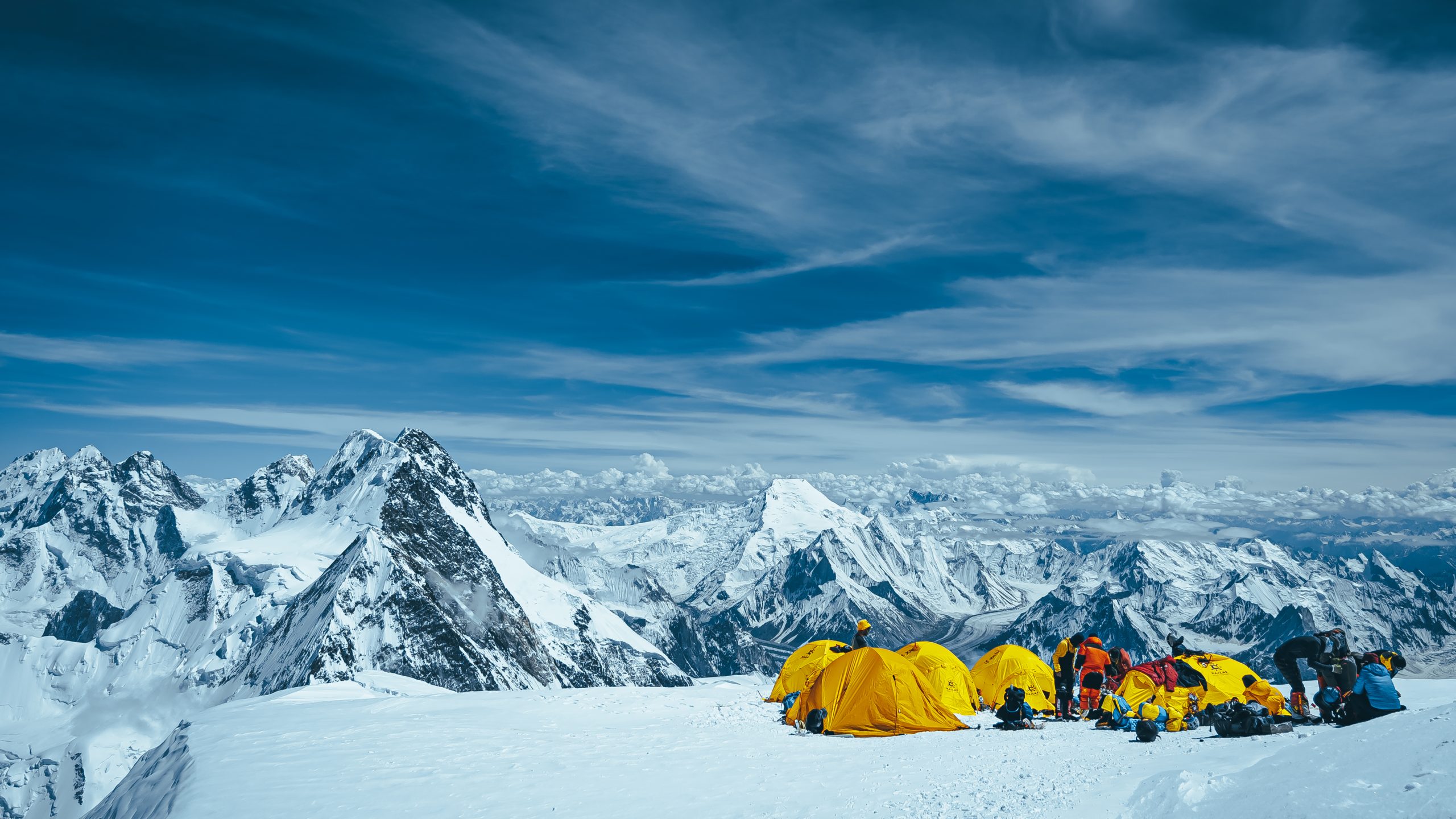 Camp on Everest