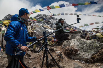 Adventurer Elia Saikaly with Pasang on K2