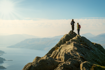 Hike UK on top of a mountain