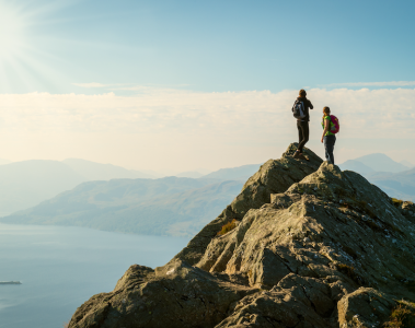 Hike UK on top of a mountain