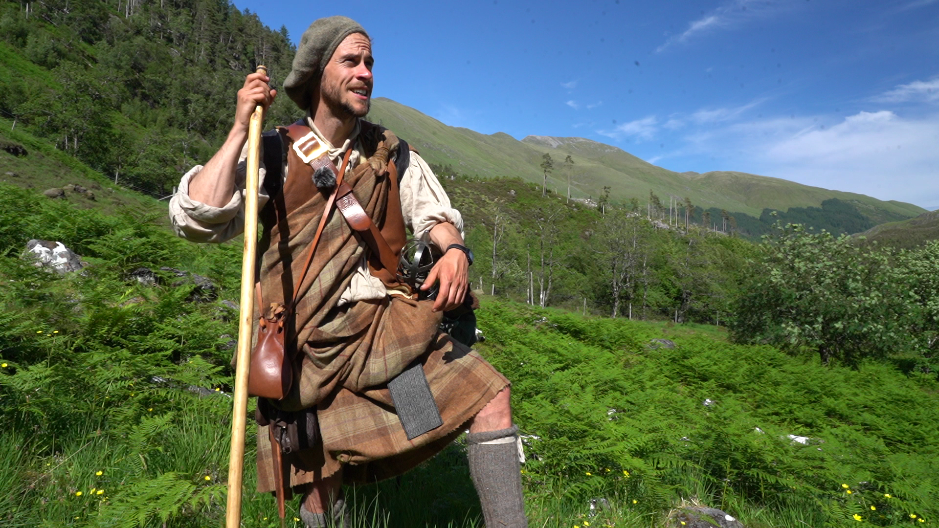 Adventurer Tom Langhorn in the Scottish Highlands