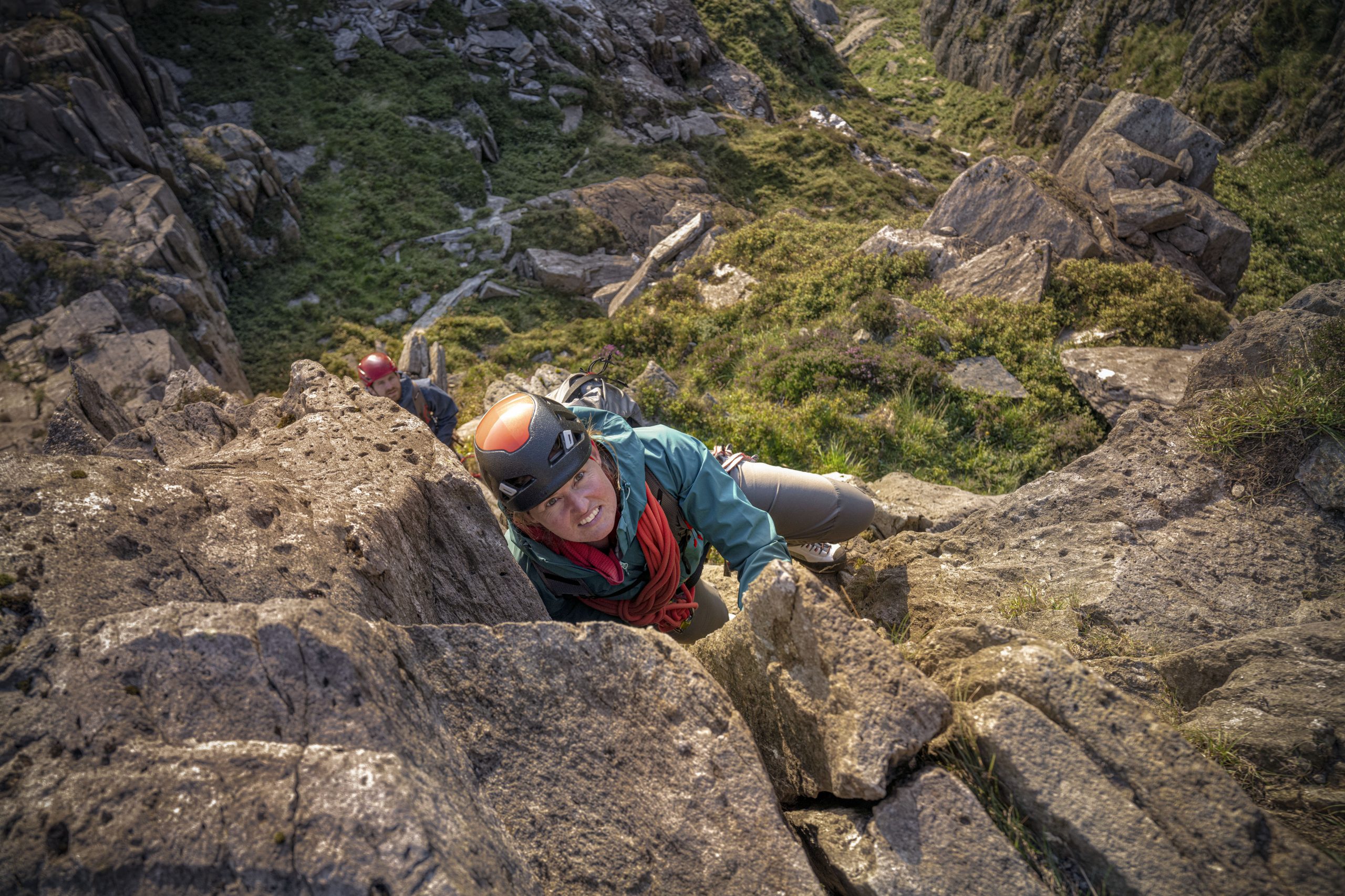 Rebecca Coles climbing