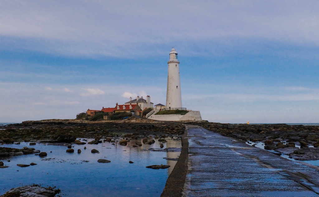 St Mary's Lighthouse, South Northumberland Coastal Walk