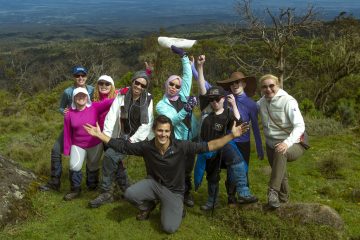 The Climb for Albinism Team on Mt. Kenya