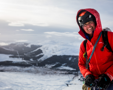 Rebecca Coles on a Mountain