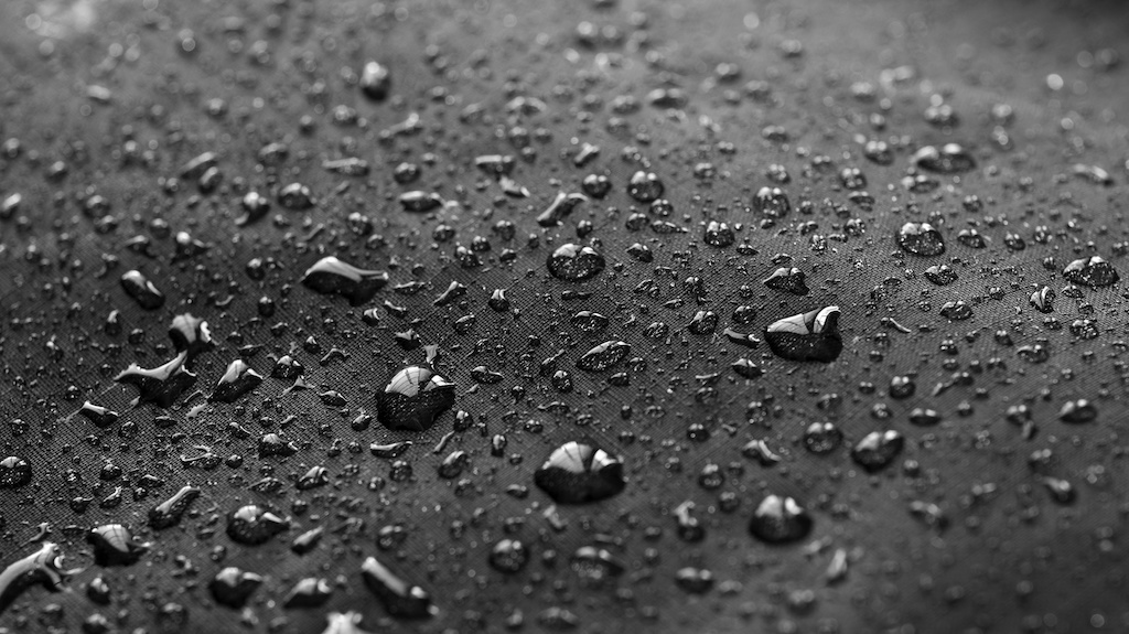 Drops on fabric