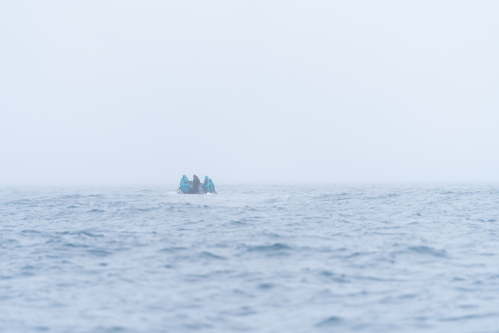 Foggy zodiac on Svalbard