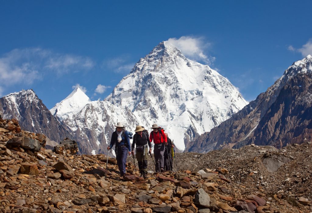 KE leads groups to the high Karakoram and K2
