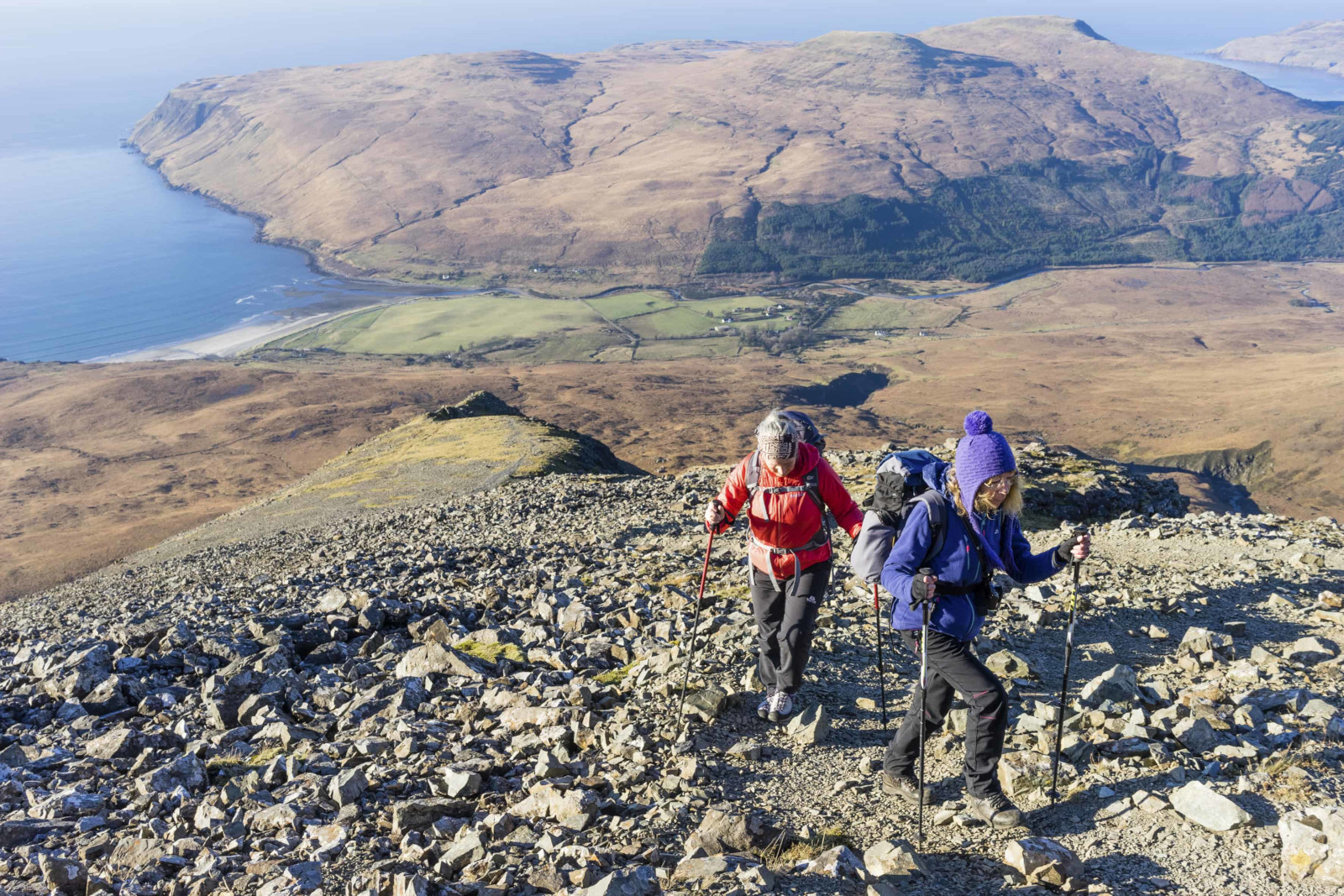 Heading up the West Ridge of Sgurr Dearg